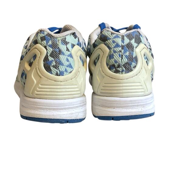adidas ZX Flux Men's 8.5 Blue Green Geometric Weave Multicolor Torsion Sneakers - Picture 10 of 16